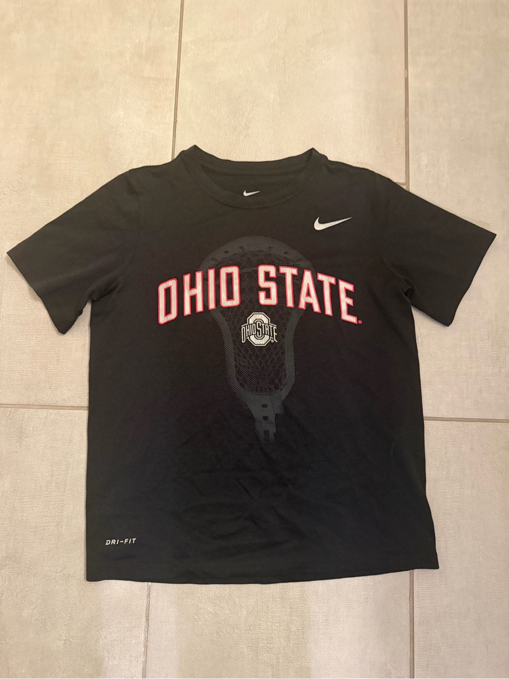 Ohio State Nike drifit lacrosse tee size YM (runs small)
